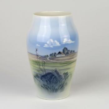 Porcelain Vase - white porcelain - 1960
