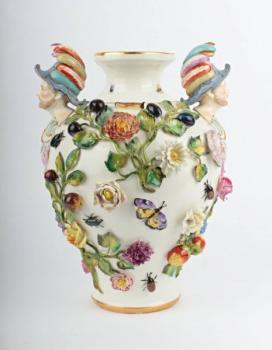 Porcelain Vase - white porcelain - 1920