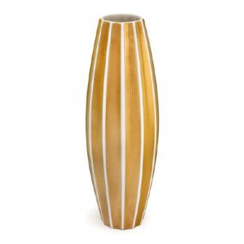 Pavel Jank: Vase convex large golden stripe