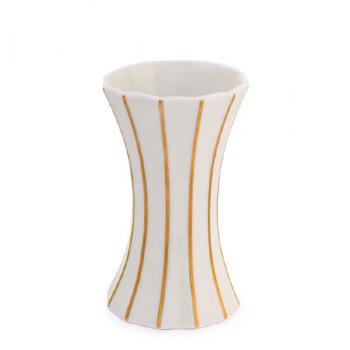Pavel Jank: Vase hollowed out small gold line